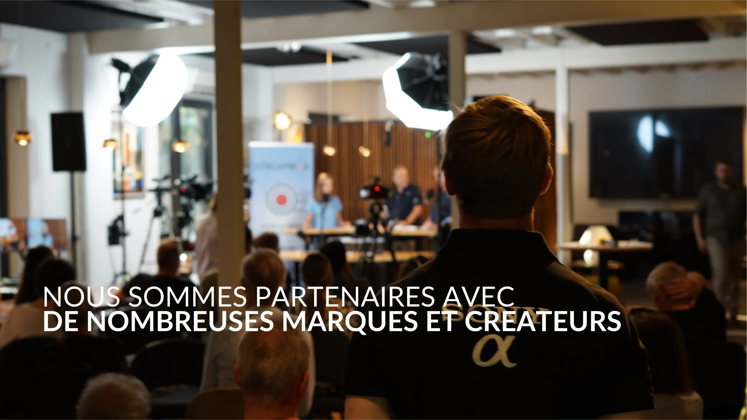 Plateau de tournage du studio StreamBox à Bruxelles